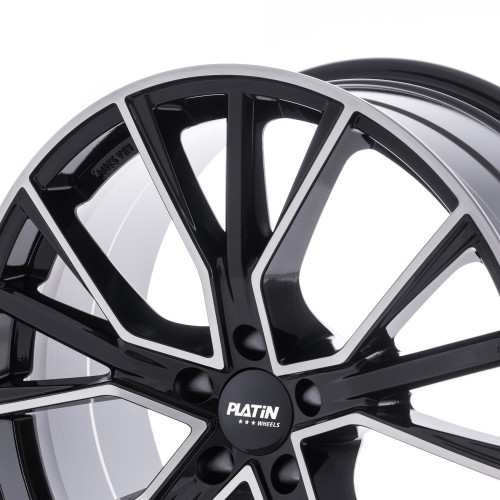 Platin Wheels P 102 schwarz poliert