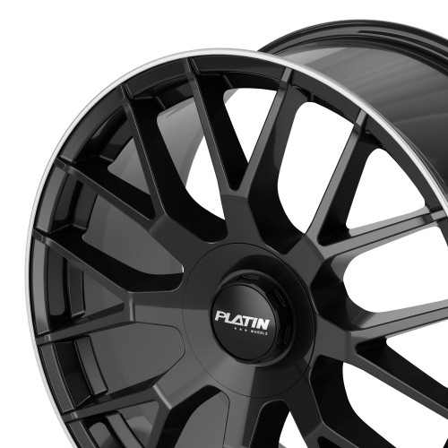 Platin Wheels P 108 black lip polished