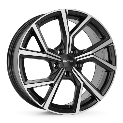 Platin Wheels P 115 schwarz poliert