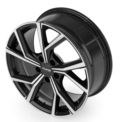 Platin Wheels P 115 schwarz poliert