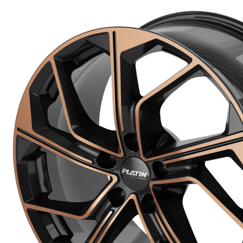 Platin Wheels P 116 black copper poliert