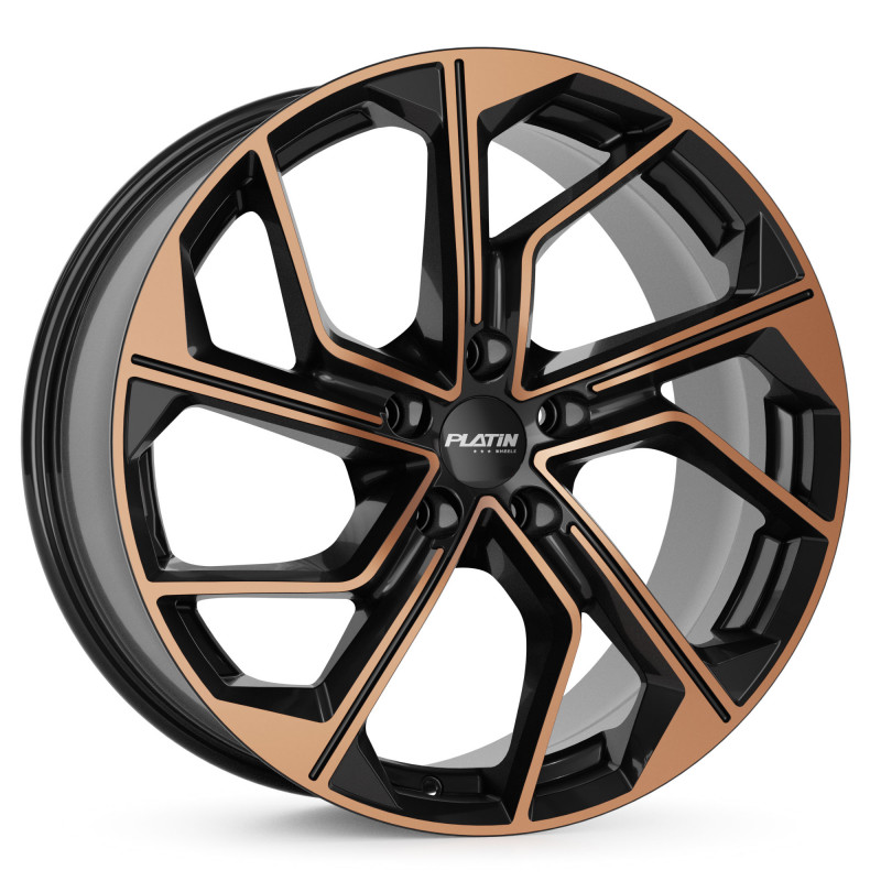 Platin Wheels P 116 black copper poliert