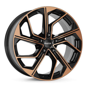 Platin Wheels P 116 black copper poliert