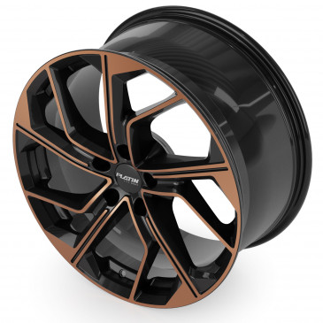 Platin Wheels P 116 black copper poliert