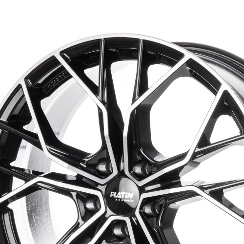 Platin Wheels P 118 schwarz poliert