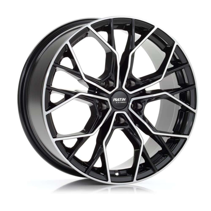 Platin Wheels P 118 schwarz poliert