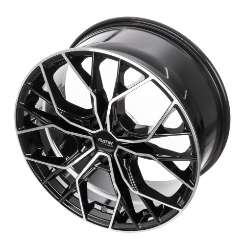 Platin Wheels P 118 schwarz poliert