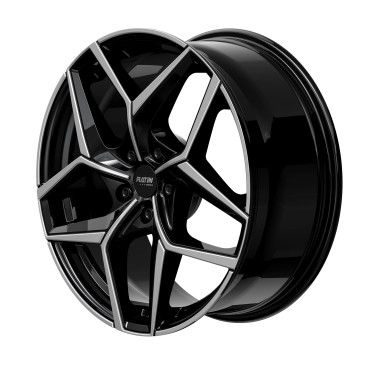 Platin Wheels P 128 black polished