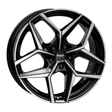 Platin Wheels P 128 black polished