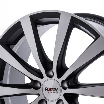 Platin Wheels P 66 schwarz poliert