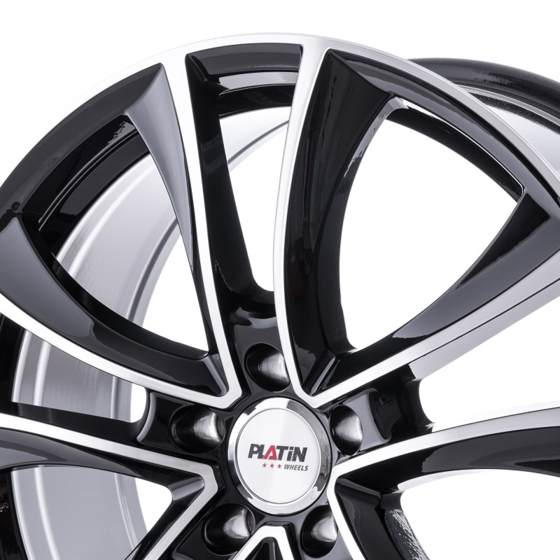 Platin Wheels P 71 schwarz poliert