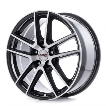 Platin Wheels P 73 diamantschwarz, Front poliert