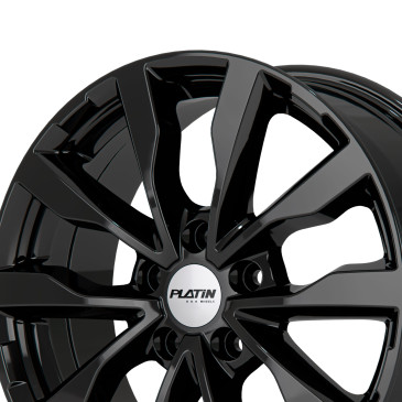 Platin Wheels P 86 5-Spokes black glossy