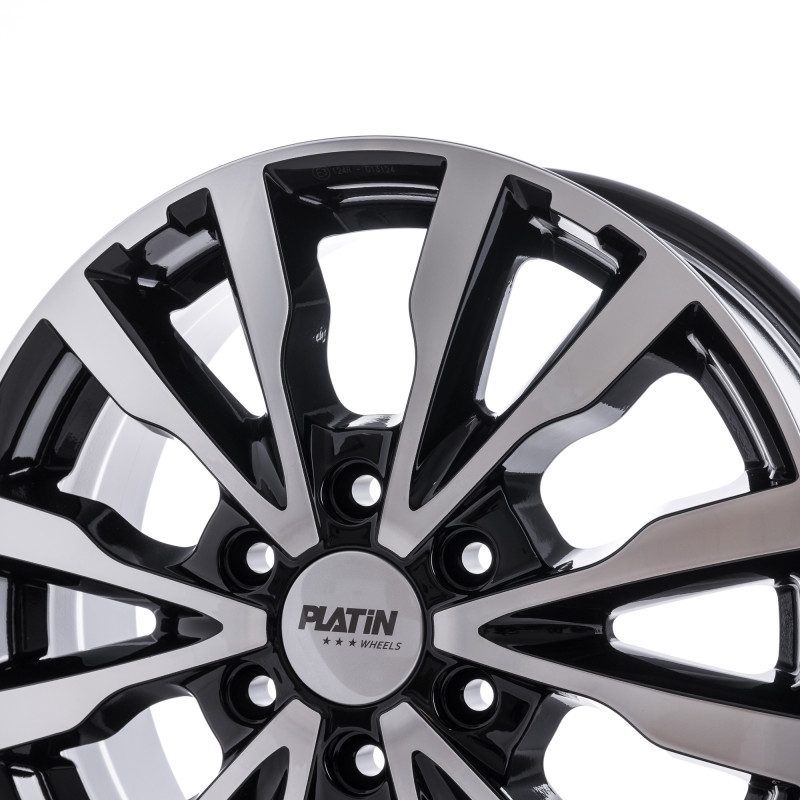 Platin Wheels P 86 6-Spokes black polished