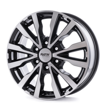 Platin Wheels P 86 6-Spokes black polished