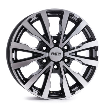 Platin Wheels P 86 6-Spokes black polished