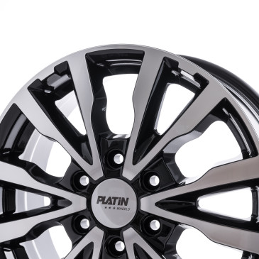 Platin Wheels P 86 6-Spokes black polished