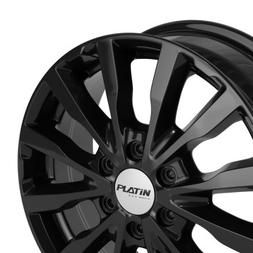 Platin Wheels P 86 6-Spokes black glossy