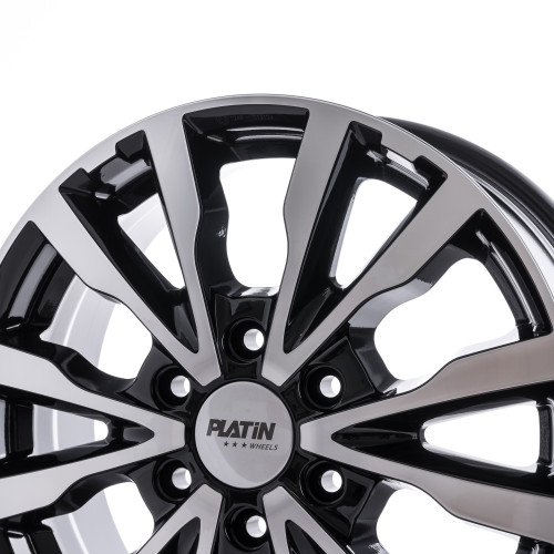 Platin Wheels P 86 schwarz poliert