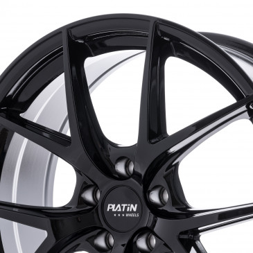 Platin Wheels P 94 schwarz matt