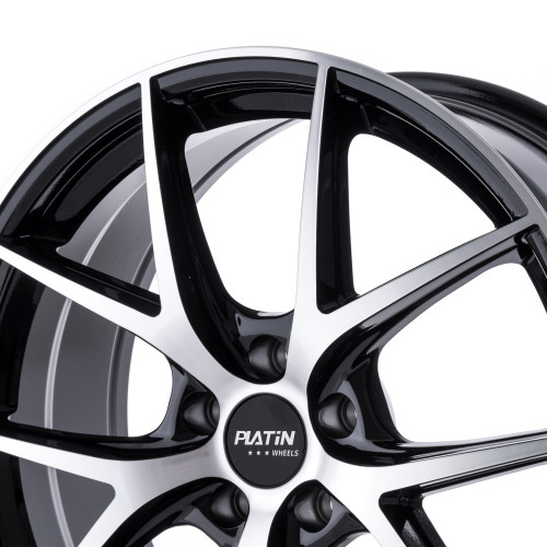 Platin Wheels P 94 schwarz poliert