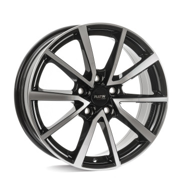 Platin Wheels P 95 diamantschwarz, Front poliert