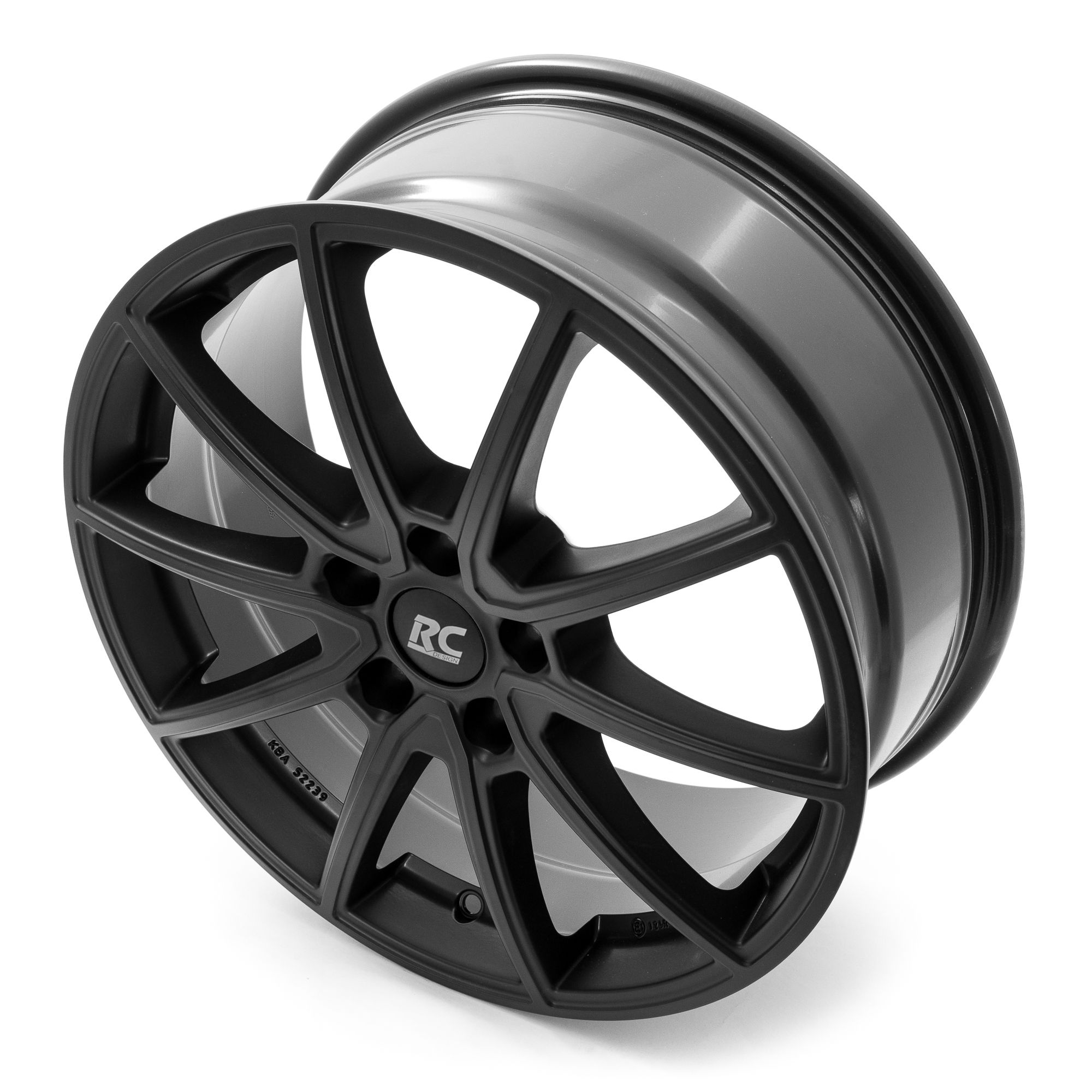 RC Design RC32 Felgen Satin black Matt lackiert schwarz In 16 Zoll 