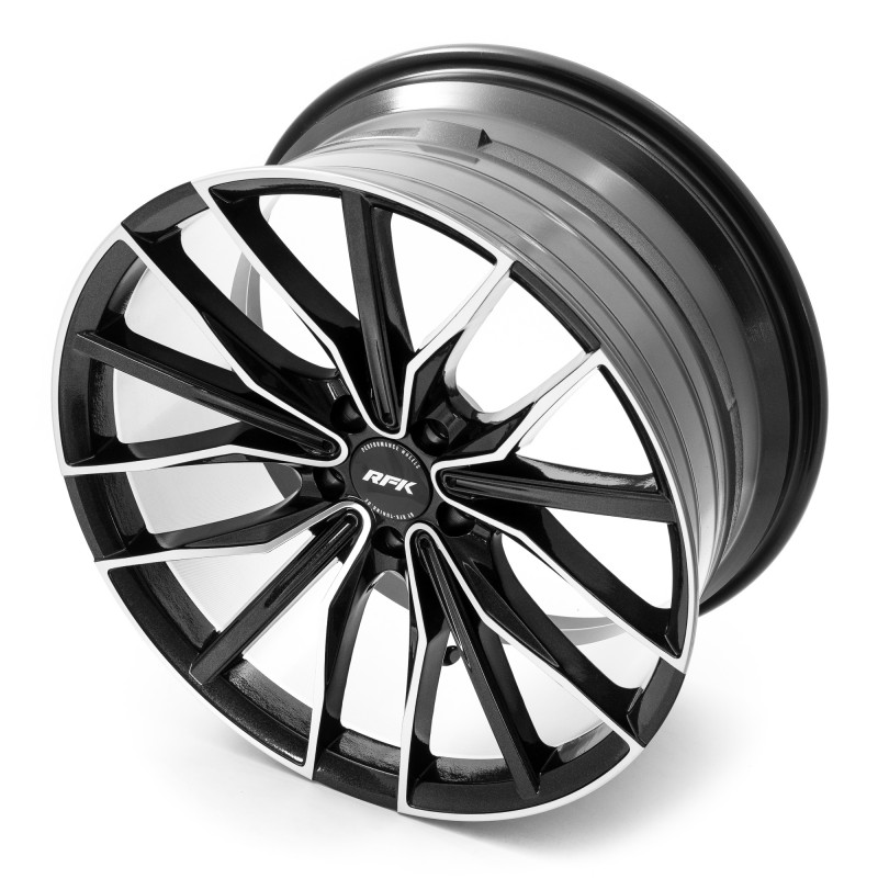 RFK Wheels GLS301 METALLIC BLACK MACHINED FACE