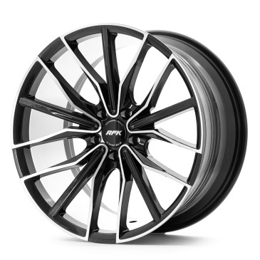RFK Wheels GLS301 METALLIC BLACK MACHINED FACE
