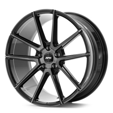 RFK Wheels GLS302 GLOSS BLACK BRUSHED FACE