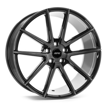 RFK Wheels GLS302 GLOSS BLACK BRUSHED FACE
