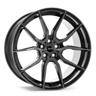 RFK Wheels GLS303 GLOSS BLACK BRUSHED FACE