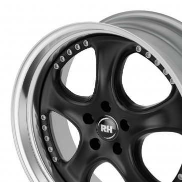 RH ALURAD AL Cup schwarz/Horn hochgl.pol.