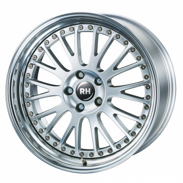 RH ALURAD AN Crossline silber/Horn hochgl.pol.