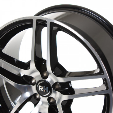 RH ALURAD BE Twin Schwarz voll poliert