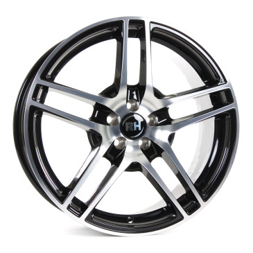 RH ALURAD BE Twin Schwarz voll poliert