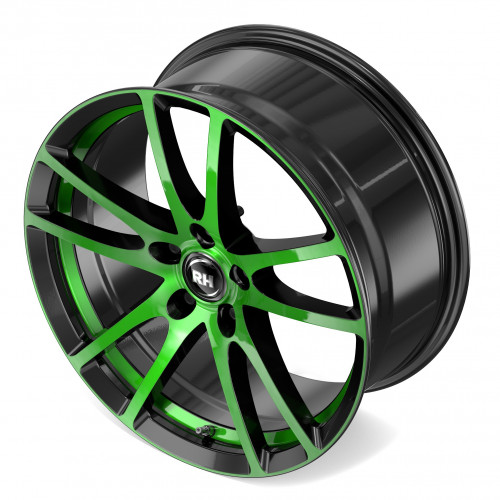 RH ALURAD BO Flowforming color polished - green