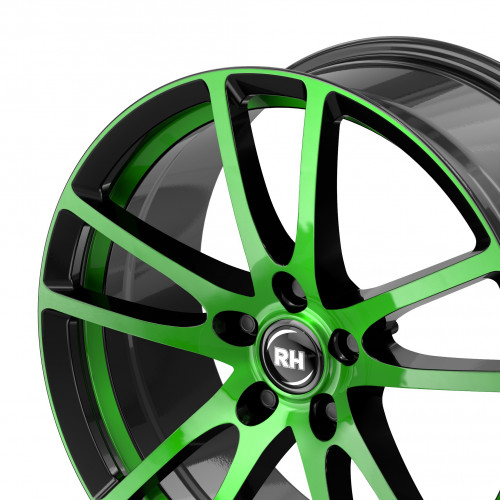 RH ALURAD BO Flowforming color polished - green