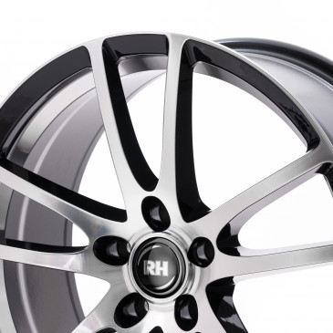 RH ALURAD BO Flowforming Schwarz voll poliert