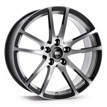 RH ALURAD BO Flowforming Schwarz voll poliert