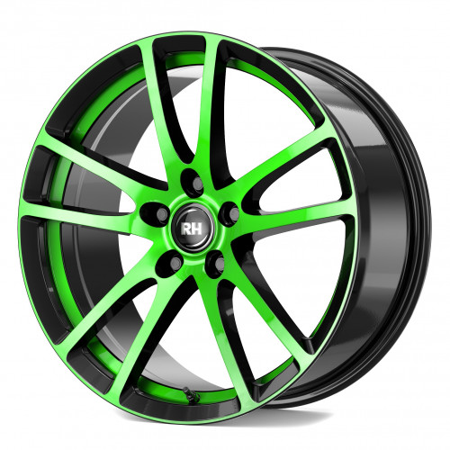 RH ALURAD BO Flowforming color polished - green