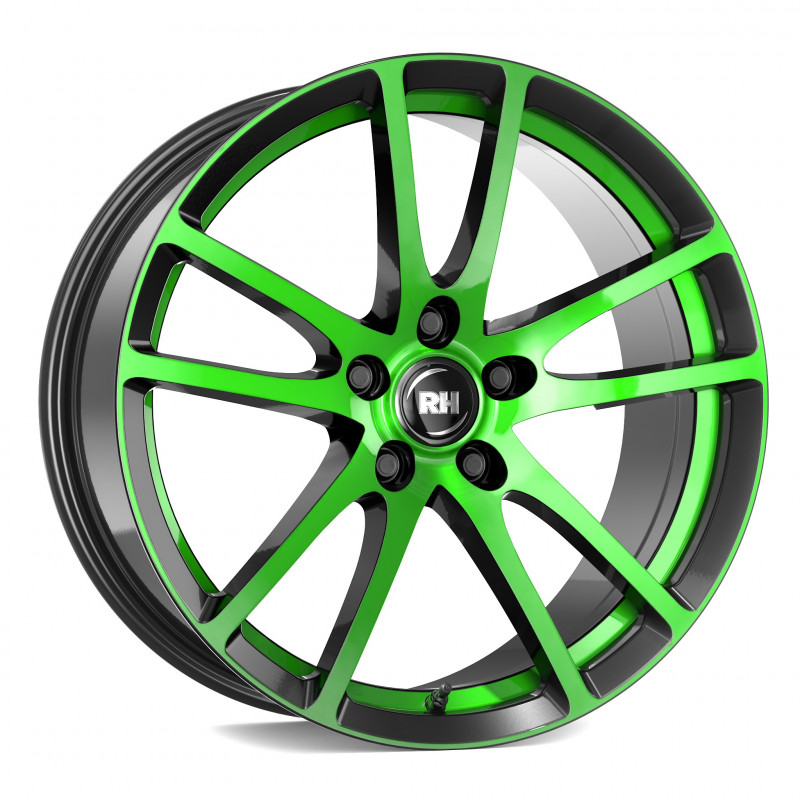 RH ALURAD BO Flowforming color polished - green