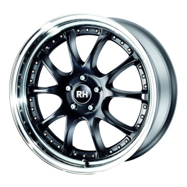 RH ALURAD MK Dynamik schwarz/Horn hochgl.pol.