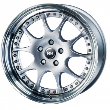 RH ALURAD MK Dynamik silber/Horn hochgl.pol.