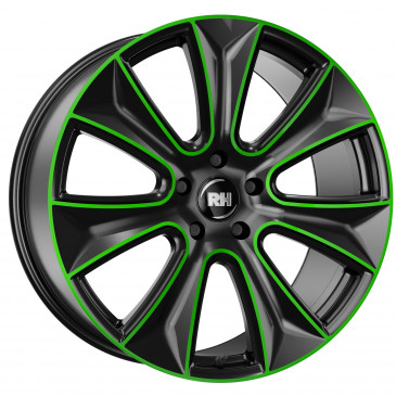 RH ALURAD NAJ II color polished - green