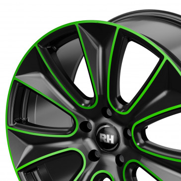 RH ALURAD NAJ II color polished - green