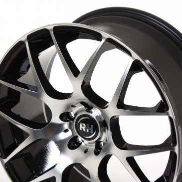 RH ALURAD NBU Race Schwarz voll poliert