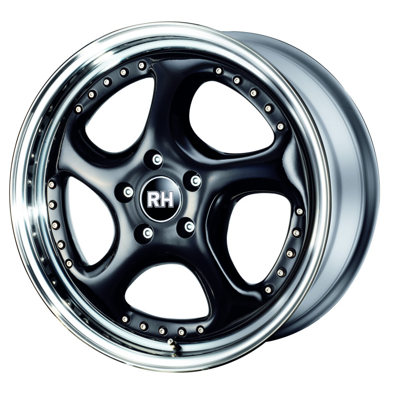 RH ALURAD Turbo P schwarz/Horn hochgl.pol.