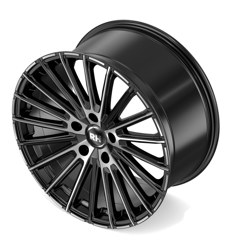 RH ALURAD WM Flowforming Schwarz voll poliert