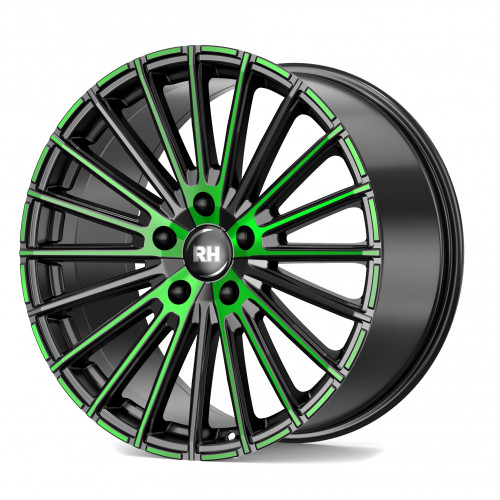 RH ALURAD WM Flowforming color polished - green